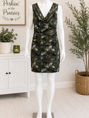 4 for $25 ✨ George Metallic Textured Sheath Dress ✨ - 2x